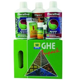 GHE Tripack Flora Duo Starterset (hartes Wasser)