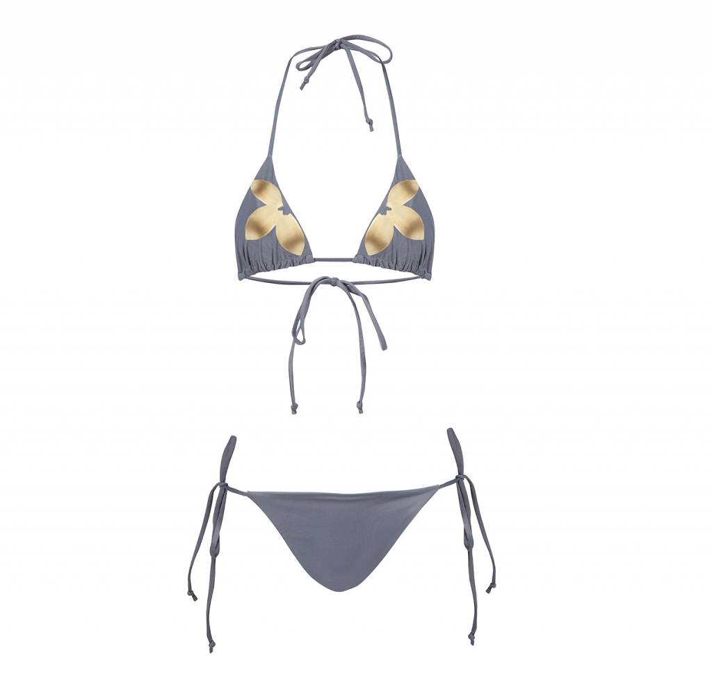 gold triangle bikini
