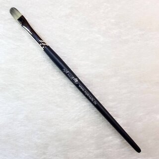 Gel Pinsel Fullcover, Größe 8, Schwarz mit Logo