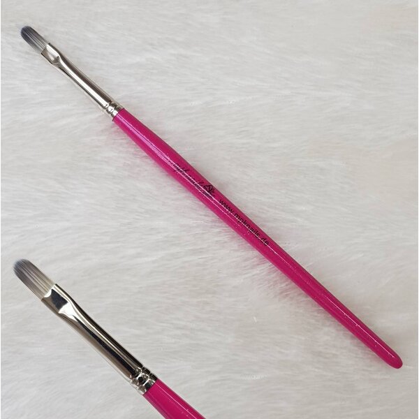 MPK Nails® Gel Pinsel Fullcover, Größe 6, Pink-Glitzer