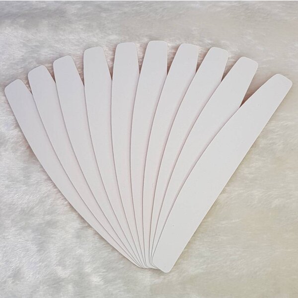 MPK Nails® 10x Wechselfeilen Halbmond weiß, Grit 100
