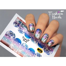 Nail Wraps metallic m20