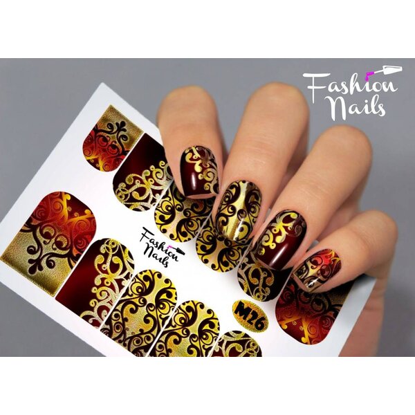 Fashion Nails Nail Wraps metallic m26