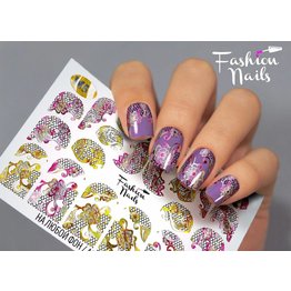 Nail Wraps metallic m55