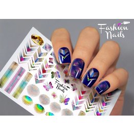 Nail Wraps metallic m44