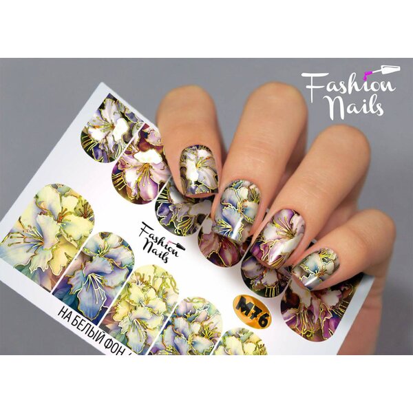 Fashion Nails Nail Wraps metallic m76