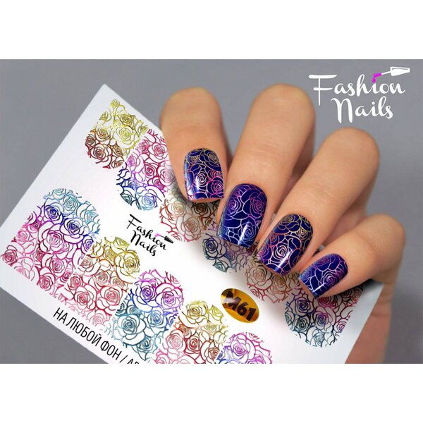 Fashion Nails Nail Wraps metallic m61
