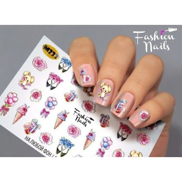 Fashion Nails Nail Wraps metallic  m233