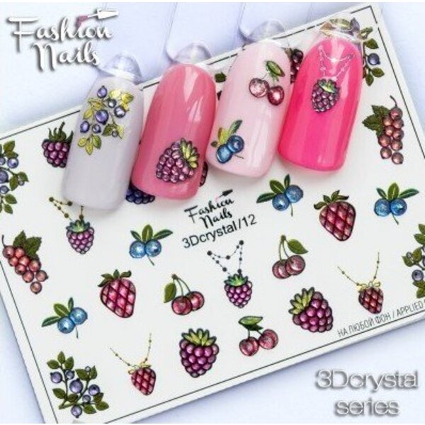 Fashion Nails Nail Wraps 3DC 12