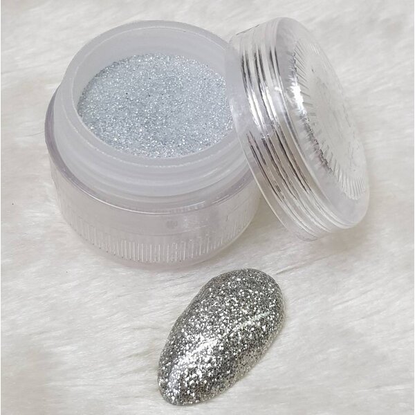 MPK Nails® Farb-Acryl 42 - Silver Shimmer