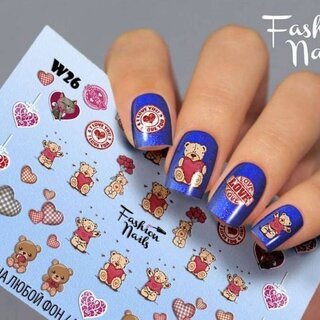 Nail Wraps Weisse Tresse W26