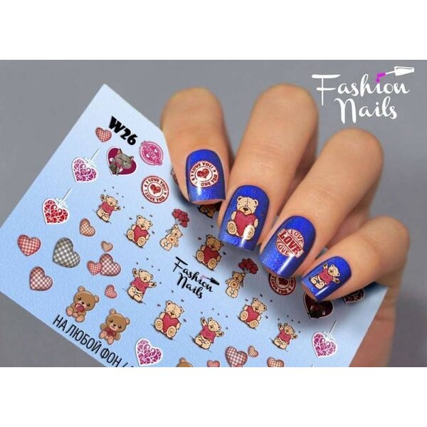 Fashion Nails Nail Wraps Weisse Tresse W26