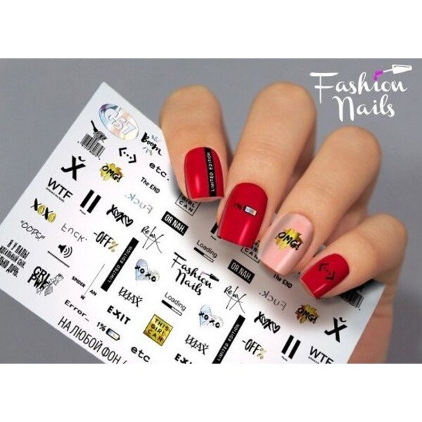 Fashion Nails Nail Wraps Galaxy G57