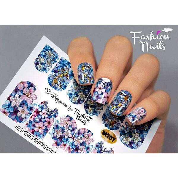 Fashion Nails Nail Wraps metallic m207