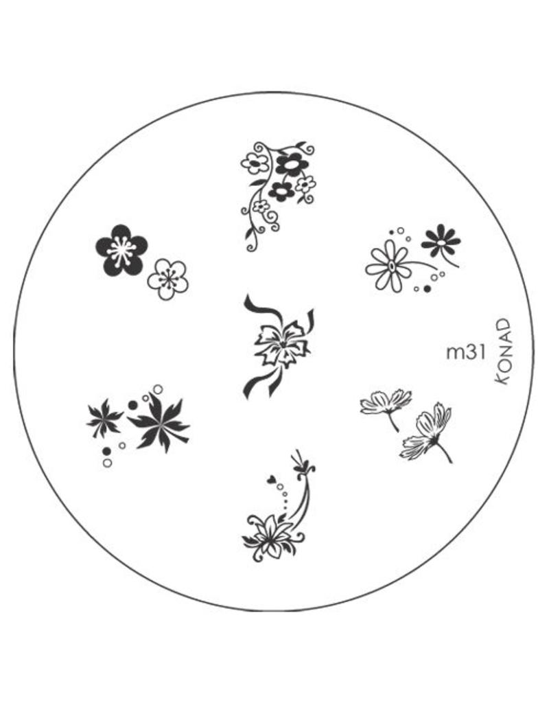 Konad Stamping Schablone m31