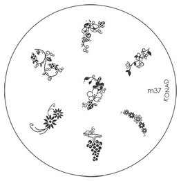 Konad Stamping Schablone m37