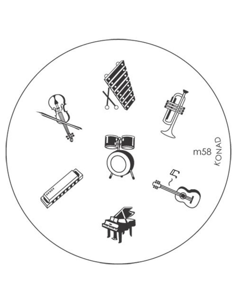 Konad Stamping Schablone m58