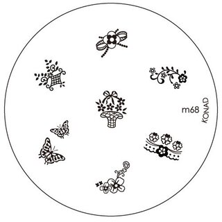 Konad Stamping Schablone m68