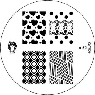 Konad Stamping Schablone m95