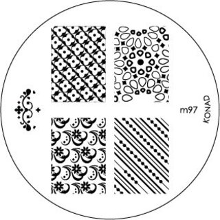 Konad Stamping Schablone m97