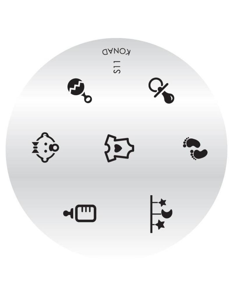 Konad Stamping Schablone s11