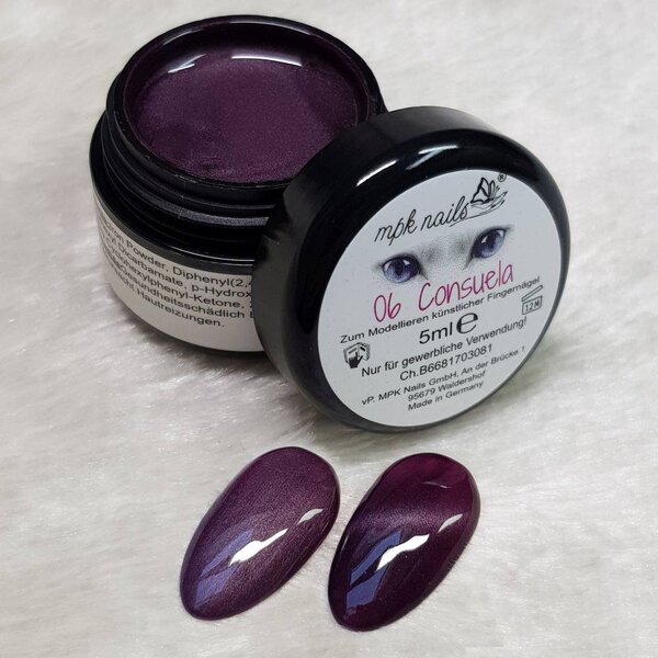 MPK Nails® Deluxe Cat Eye Farbgel 6 Consuela 5ml