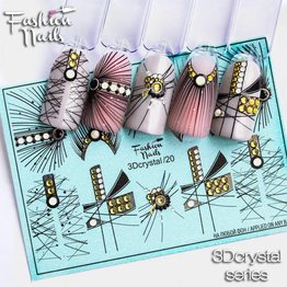 Nail Wraps 3D Crystal 3DC-20