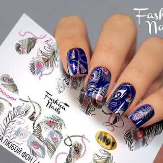 Nail Wraps metallic m91