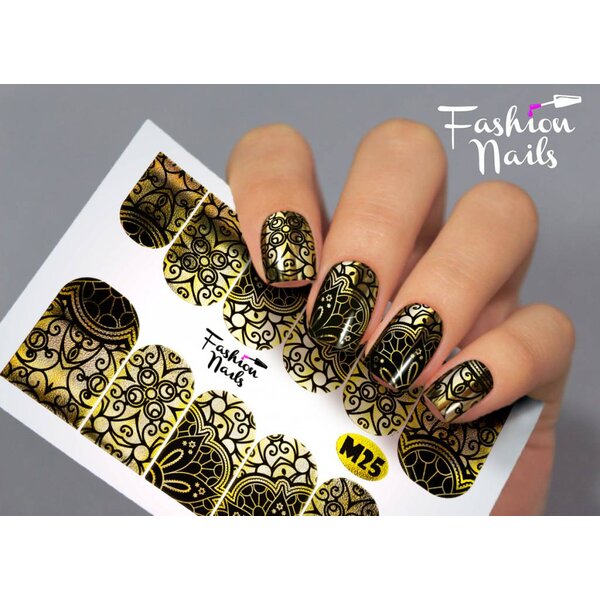 Fashion Nails Nail Wraps metallic m25