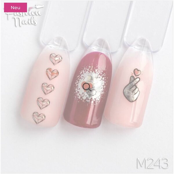 Fashion Nails Nail Wraps metallic m243