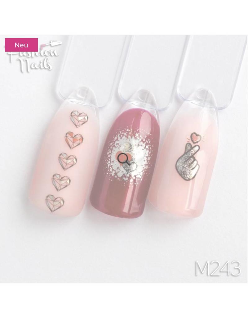 Nail Wraps metallic m243