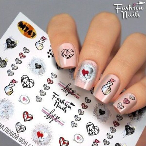 Fashion Nails Nail Wraps metallic m243
