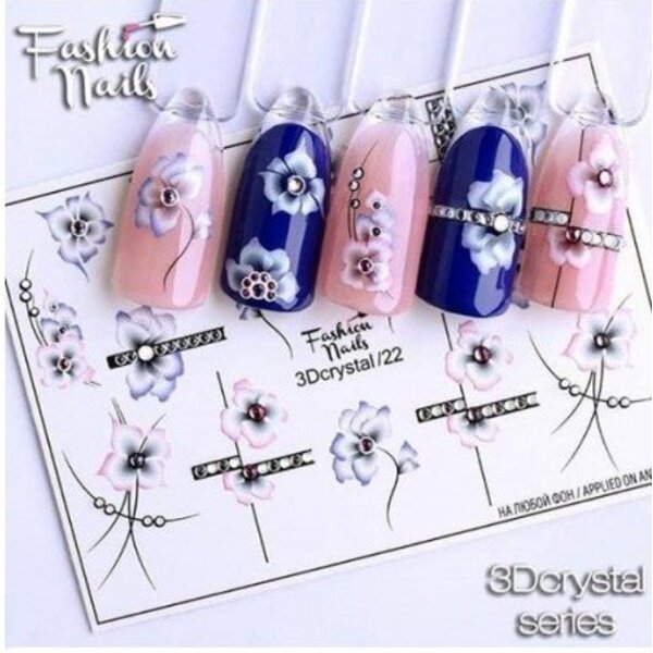 Fashion Nails Nail Wraps 3DC 22