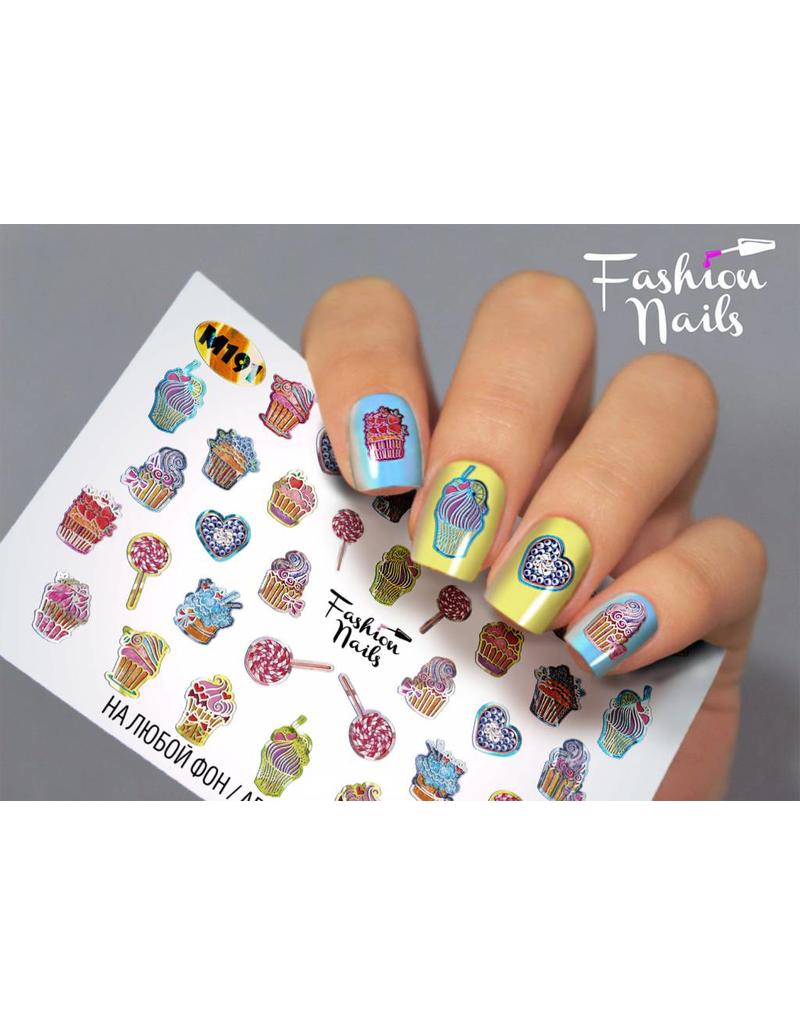 Nail Wraps metallic m191