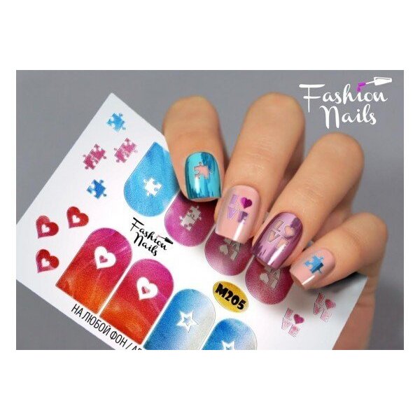 Fashion Nails Nail Wraps metallic m205