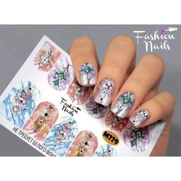 Fashion Nails Nail Wraps metallic m229