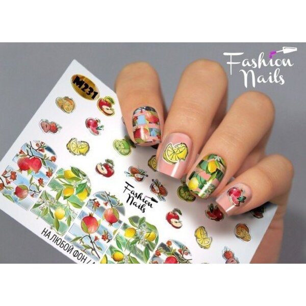 Fashion Nails Nail Wraps metallic m231