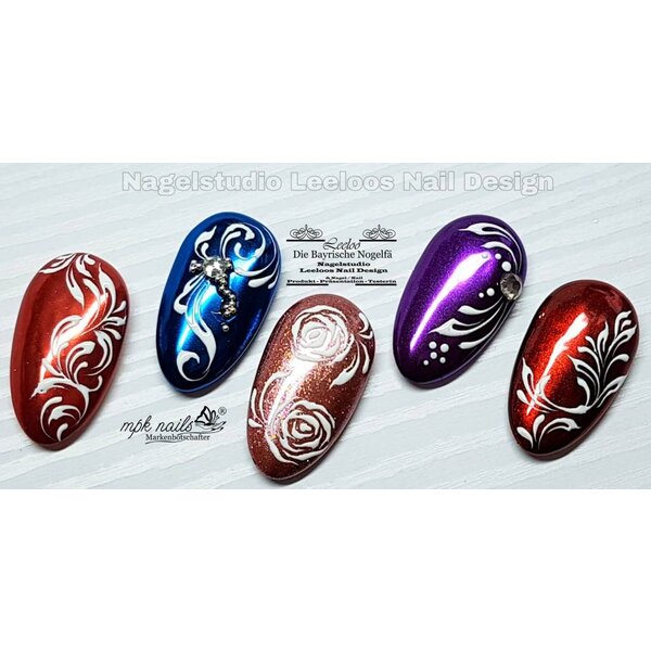 MPK Nails® Chrome Pigment Red Love