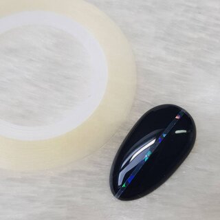 Nailart Zierstreifen Holo Transparent