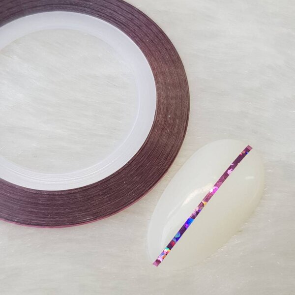 MPK Nails® Nailart Zierstreifen Holo Light Rose