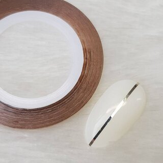 Nailart Zierstreifen Bronze