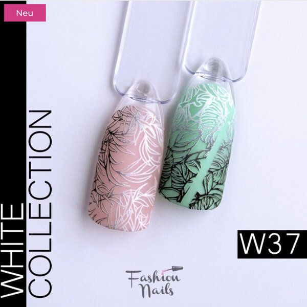Fashion Nails Nail Wraps Weisse Tresse W37
