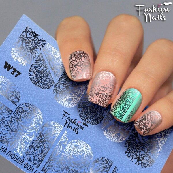 Fashion Nails Nail Wraps Weisse Tresse W37