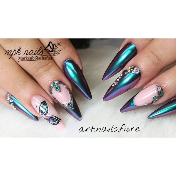 MPK Nails® FlipFlop Pigment	Green Purple