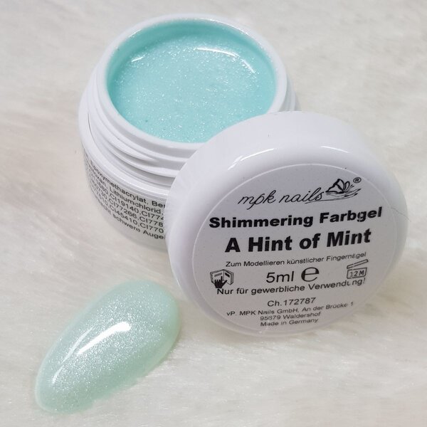 MPK Nails® Shimmering Farbgel A Hint of Mint