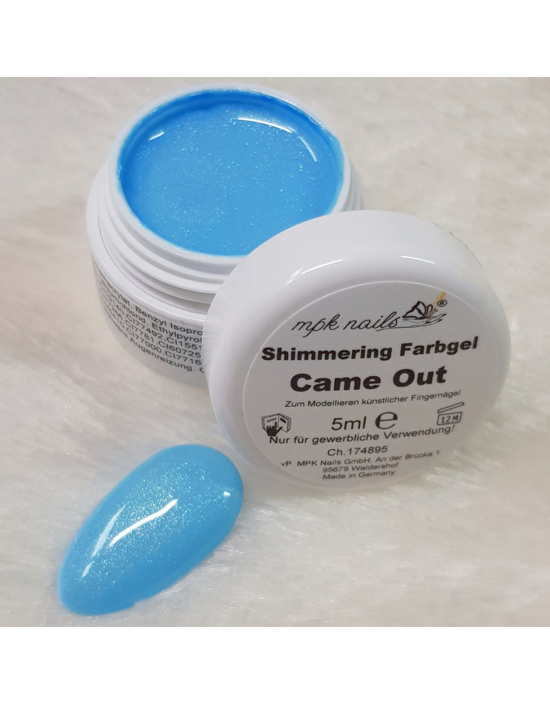 Shimmering Farbgel Came Out
