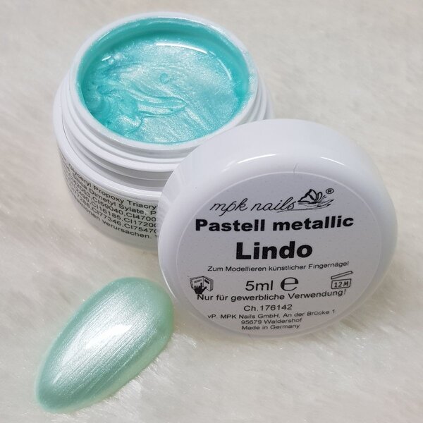 MPK Nails® Farbgel Pastell Metallic 5ml Lindo