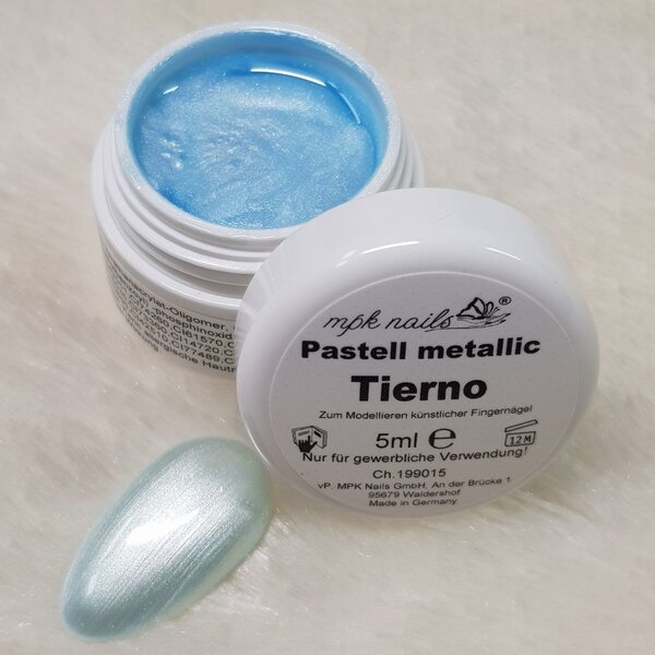 MPK Nails® Farbgel Pastell Metallic 5ml Tierno