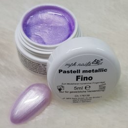 Farbgel Pastell Metallic 5ml Fino