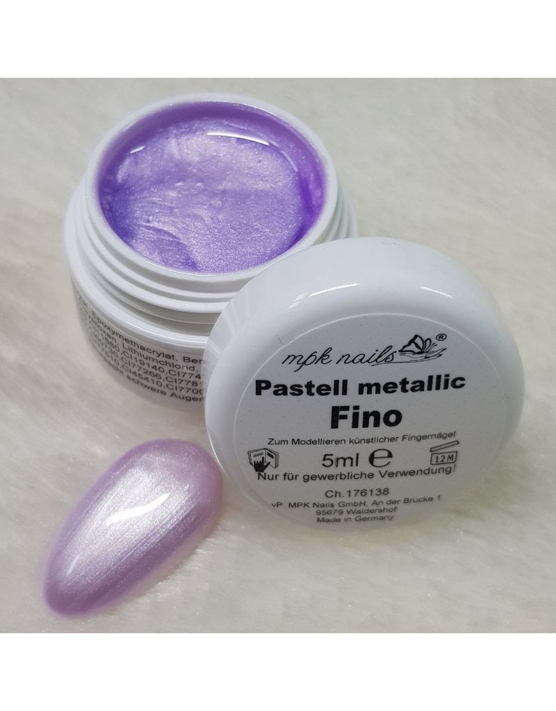 Farbgel Pastell Metallic 5ml Fino